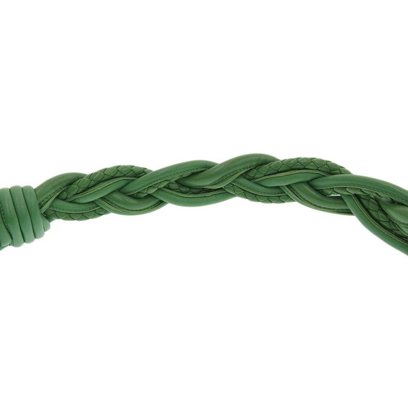 Bottega Veneta Shoulder One Green Leather Intrecciato Bag - Picture 6 of 8